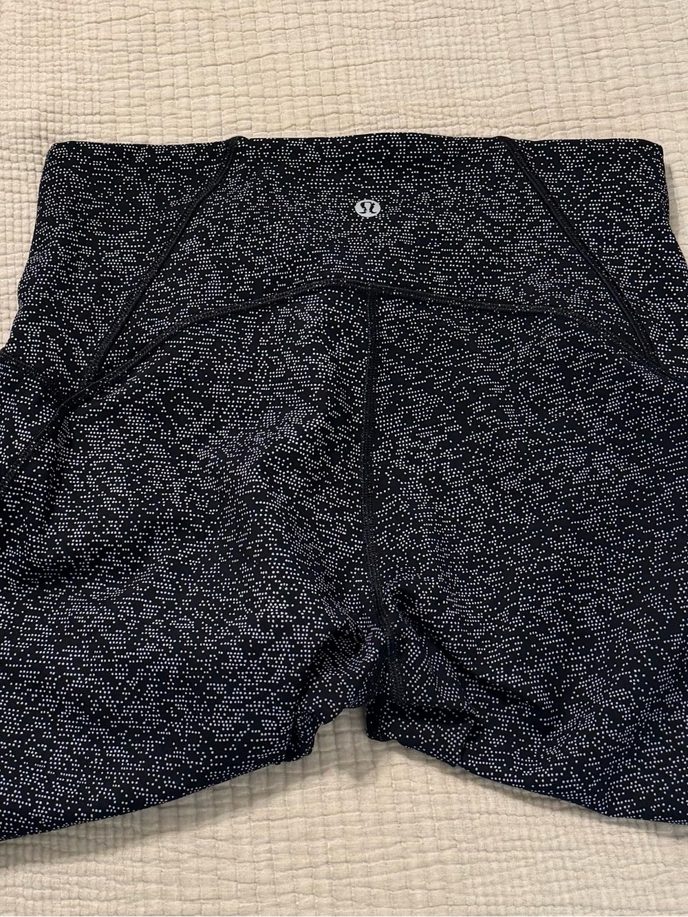 Lululemon Black/White Speckled Capri Leggings
